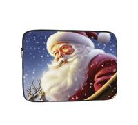 Santa Claus Laptop Case 13 inch, Shockproof Protective Computer Sleeve Cover Water Resistant Laptop Bag Carrying Tablet Cover Briefcase Handbags Gifts for Men Women