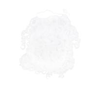 Santa Claus Long Beard Wig Cosplay Headdress Props for Celebration | High Temperature Wire, White Finish, Fine Workmanship, Safe for Skin, Santa Hair Styling, Cosplay Use