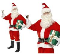 Smiffys Deluxe Santa Costume, Red, XL - Size 46inches-48inches