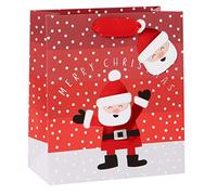 Santa Claus Merry Christmas Medium Gift Bag - Wendy Jones-Blackett Xmas Giftbag