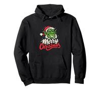 Santa Claus Merry Christmas Monster Scary Christmas Pullover Hoodie