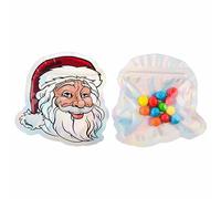 Santa Claus Packaging Bag, Storage Bag, Jewelry Bag, 12X12cm, 100 Pieces, Carefully Designed Pattern, Suitable for Storing Household Items/Snacks, Etc.(Size:12 * 12cm)