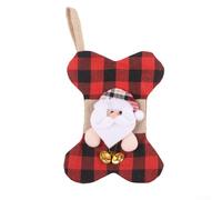 Santa Claus Plaid Cloth Doll Ornament for Christmas Tree, Holiday Pendant Decoration to Enhance Seasonal Ambiance, Lightweight Fabric Design for Easy Hanging (E-W98)