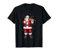 Santa Claus Playing Violin Christmas T-Shirt