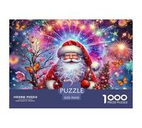 Santa Claus Puzzles 1000 Pieces for Adults with Extra Fun Challenges Colourful Educational Games 100% Recycled Cardboard Jumbo 70x50cm/1000pcs