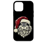 Santa Claus Rabbit Gray Bunny Christmas Vintage Artistic Case for iPhone 12 mini