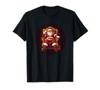 Santa Claus Rules The Season on His Throne in The Kingdom T-Shirt