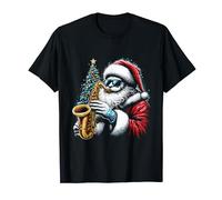 Santa Claus Saxophone - Vintage Christmas Costume Lover T-Shirt