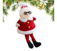 Santa Claus Sitting Doll Ornament, Compact & Display-Friendly, 9x6x20cm/3.54x2.36x7.87 Inches, Holiday Plush Ornament, Christmas Doll Decoration, Festive Plush Design, For Offices