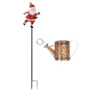 Santa Claus Solar Teapot Lighting Solar LED Waterproof