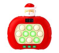 Santa Claus Speed Push Game, 6 Modes Games Bubble Stress Pop Light up Game Funny Christmas Pop Game Toy Ideas for Kids (Xmas)