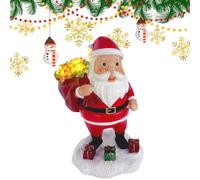 Santa Claus Statue | Lighted Christmas Decor | Resin Santa Claus Ornament,for Indoor Mantle Bookshelf Holiday New Year Birthday Festivals