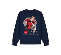 Santa Claus Sweatshirt Coca-Cola Navy M