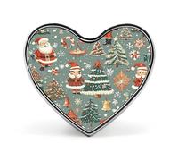 Santa Claus Tree Bells Lapel Pin Exquisite Fashion Brooches Personalized Buttons Badge Novelty Unique Button Pins Cute Heart Shaped Pins Metal Buttons for Backpack Hat Bag Jacket