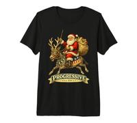 Santa Claus Vintage Donkey Progressive Liberal Democrat Premium T-Shirt
