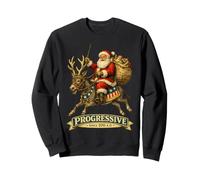 Santa Claus Vintage Donkey Progressive Liberal Democrat Sweatshirt