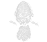 Santa Claus Wig Beard Eyebrows Cosplay Props Set White Plastic | Halloween and Cosplay Use, Safe for Skin, Stylish Fashion Look, for Friends Who Want to Dress as Santa