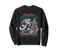 Santa Claus World Tour Rocking Around The Christmas Tree Sweatshirt