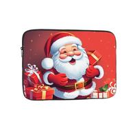 Santa Claus Xmas Gifts Laptop Case 12 inch, Water Resistant Laptop Sleeve Shockproof Protective Traveling Computer Bag Portable Business Briefcase for Men Women