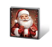 Santa Claus Xmas Gifts Suit Lapel Pin Fashion Lapel Pins for Men Women for Backpacks Funny Hat Brooch Pin Personalized Bag Lapels Badge Metal Novelty Buttons & Pins (Square)