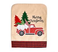 Santa Clause And Snowman Printed Chair Cover For Holiday Dining, Protects Chairs From Accidental Spills And Wear, Suitable For Multiple Occasions(1#)