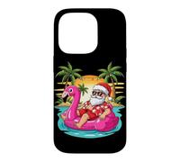 Santa Clause Beach Raft Case for iPhone 14 Pro