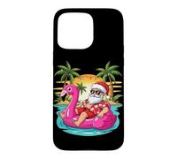 Santa Clause Beach Raft Case for iPhone 15 Pro Max