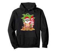 Santa Clause I Summer Vacation I Christmas In July Pullover Hoodie