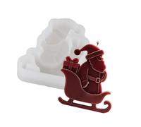 Santa Clause Shaped Silicone Mold for Handmade Soap Epoxy Resin Project Christmas Home Decoration Santa Clause Soap Making Mold