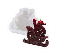 Santa Clause Shaped Silicone Mold for Handmade Soap Epoxy Resin Project Christmas Home Decoration Silicone Mold