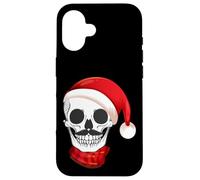 Santa Clause Skull Christmas Design Funny Calavera Navidad Case for iPhone 16