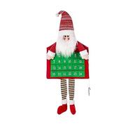 Santa Clause/Snowman Countdown Calendar Lovely Christmas Decor Wall Hanging Decorations for Counting Down the Days Countdown to Christmas with Kids