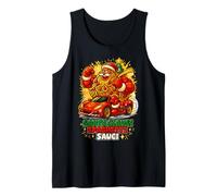 Santa Clausi Spaghetti Sauci Italian Brainrot Meme Xmas Tank Top