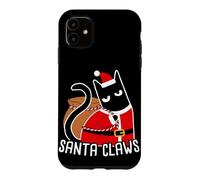 SANTA CLAWS Cat Christmas Humor Case for iPhone 11