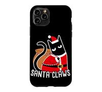 SANTA CLAWS Cat Christmas Humor Case for iPhone 11 Pro