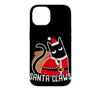 SANTA CLAWS Cat Christmas Humor Case for iPhone 14