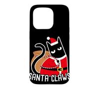 SANTA CLAWS Cat Christmas Humor Case for iPhone 15 Pro