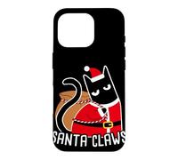 SANTA CLAWS Cat Christmas Humor Case for iPhone 16 Pro
