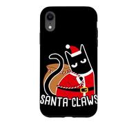 SANTA CLAWS Cat Christmas Humor Case for iPhone XR