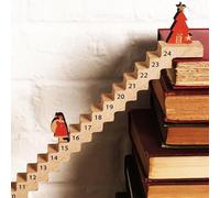 Santa Climbing Ladder Countdow, Santa's Staircase Countdown Calendar, Santa Countdown Calendar, Santa Sign Countdown Calendar, Countdown To Christmas Santa Climbing Stairs
