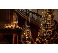 Santa Climbing Ladder LED Hanging Lights:Colorful Light /3M