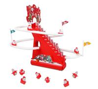 Santa Climbing Toy, Premium Durable Santa Roller Coaster Race Track Funny Toddlers Christmas Roller Coaster Slide Toy Suitable for Girls Boys