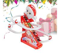 Santa Climbing Toy, Santa Electric Slide Climbing Toys With Music Light And LED Light ,Playful Santas Race Game,Musical Slide Track Toys For Toddlerss Boys Girls Living Room Bedroom Classroom Party Tr
