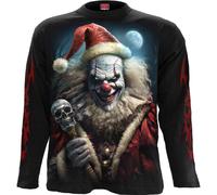 Spiral - Santa Clown - Longsleeve T-Shirt Black - XXL