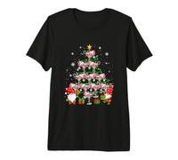 Santa Cocktail Margarita Glasses As Christmas Tree Drinker Premium T-Shirt