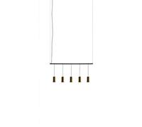 Santa & Cole Cirio Lineal 1 Módulo Pendant Polished Brass