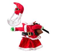 Santa Costume For Cats Dog With Hat Fashion Dog Santa Caps Outfit Christmas Celebration Pet Bodysuit Festival Clothing