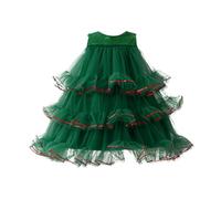 Santa Costume For Girls,Christmas Children's Fancy Dress Christmas Dresses Girls 8 Years Baby Girl 1St First Birthday Outfit Costumes Kids Clothing Funny Hats (Dark Green,4-5 Years)