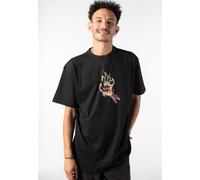 Santa Cruz - Burnt Bone Hand Black - T-Shirt - black - M - 100% Organic Cotton,Jersey M
