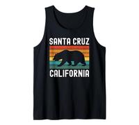 Santa Cruz California Beach Forest Norcal Northern Cali Bear Tank Top